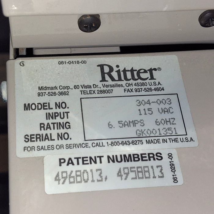 Ritter 304 Exam Table