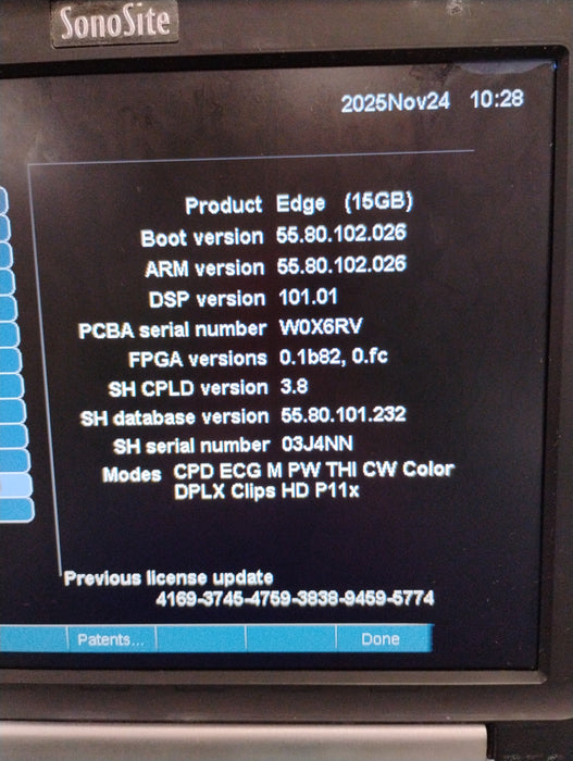 Sonosite Edge Ultrasound