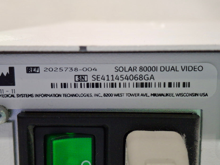 GE Healthcare Solar 8000i Patient Monitor