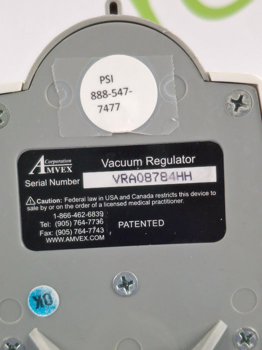 Amvex Vacuum Regulator