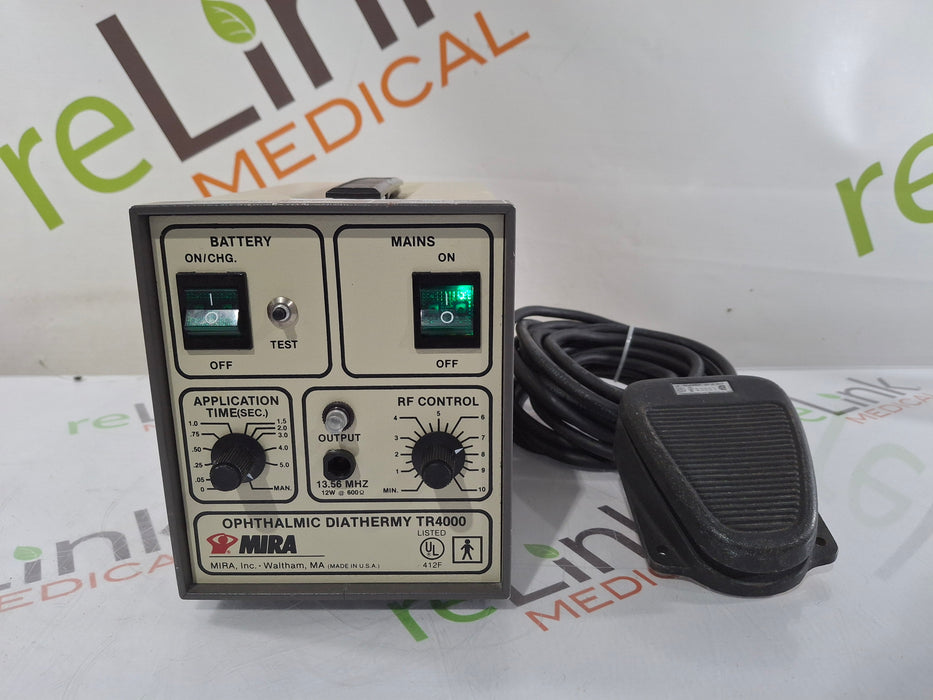 Mira, Inc. TR4000 Ophthalmic Diathermy