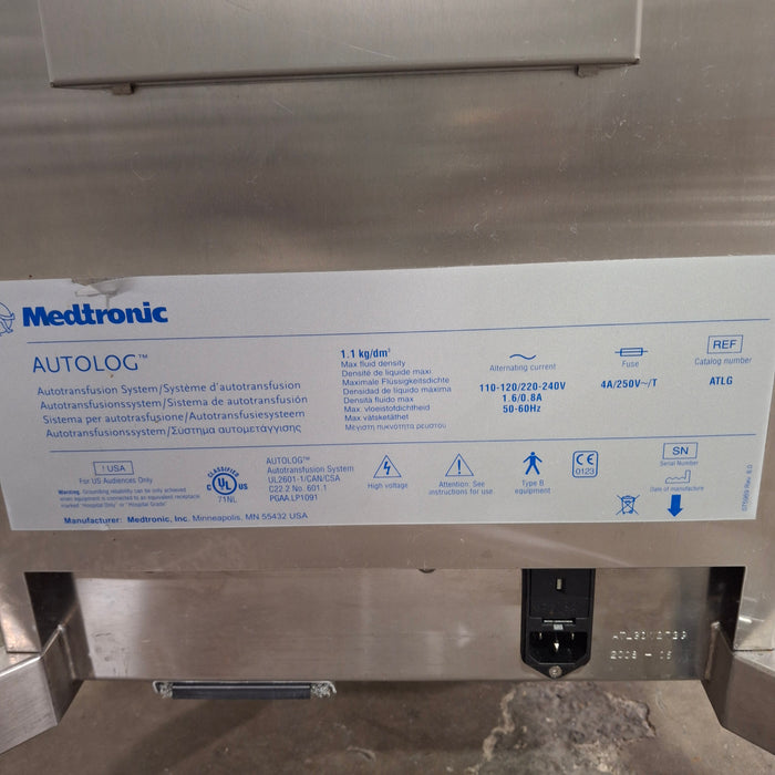 Medtronic AutoLog Autotransfusion System