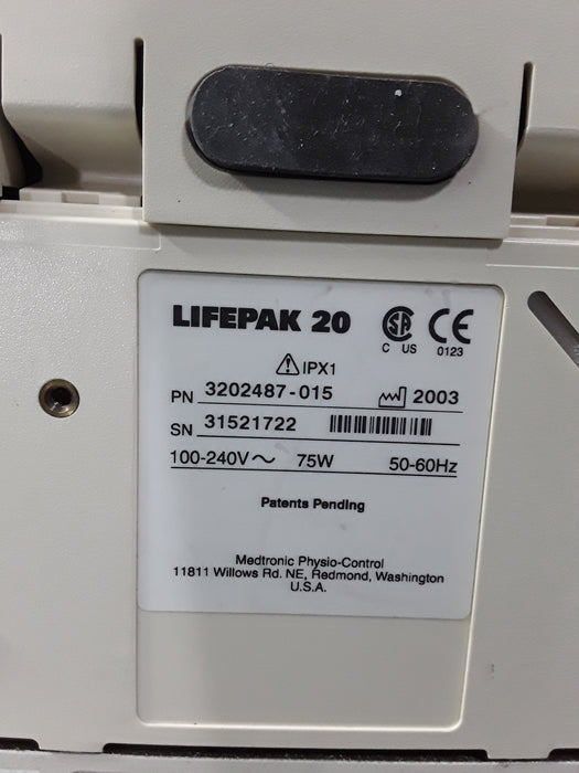 Physio-Control LifePak 20 Defibrillator