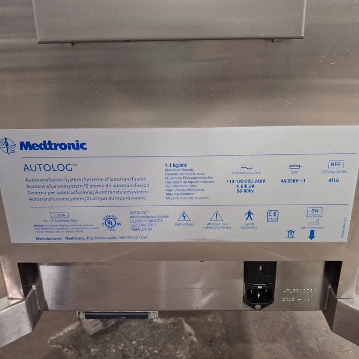 Medtronic AutoLog Autotransfusion System