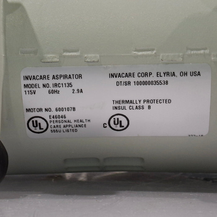 Invacare Corporation IRC1135 Aspirator Pump