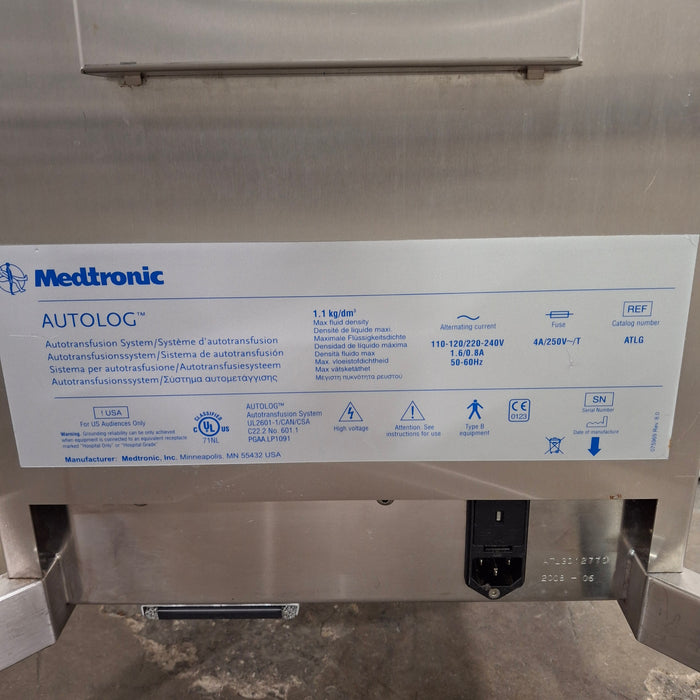 Medtronic AutoLog Autotransfusion System