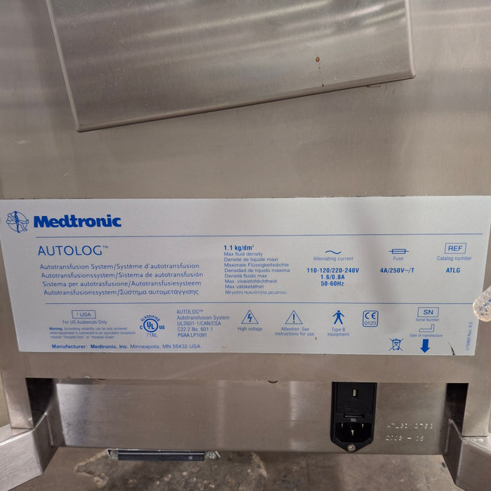 Medtronic AutoLog Autotransfusion System