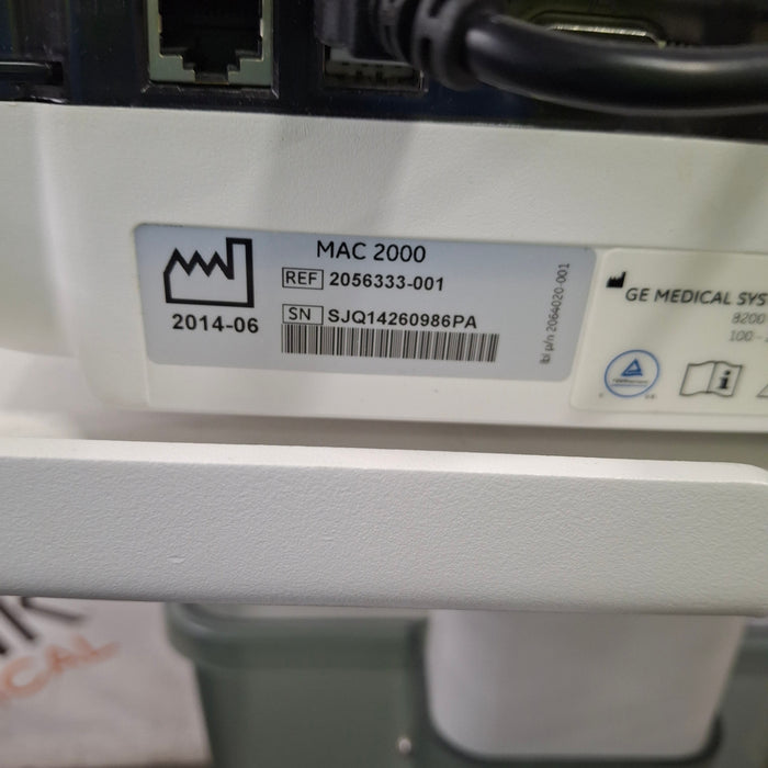 GE Healthcare MAC 2000 ECG