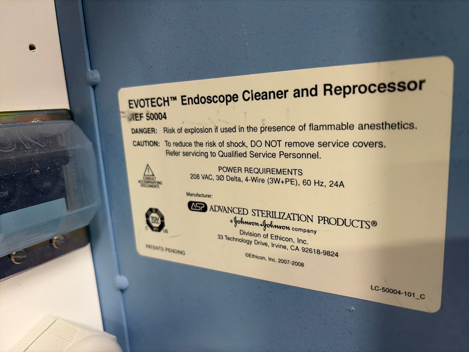 Johnson & Johnson Evotech Endoscope Cleaner