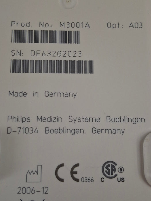 Philips M3001A-A03 Masimo SpO2, NIBP, ECG MMS Module