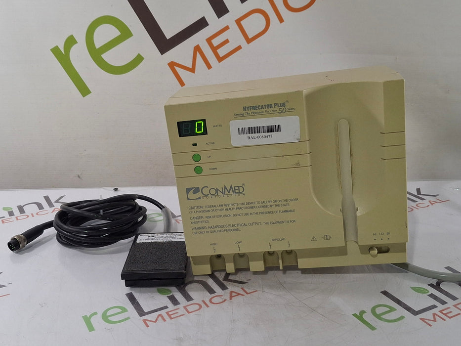 ConMed Hyfrecator Plus Electrosurgical Unit