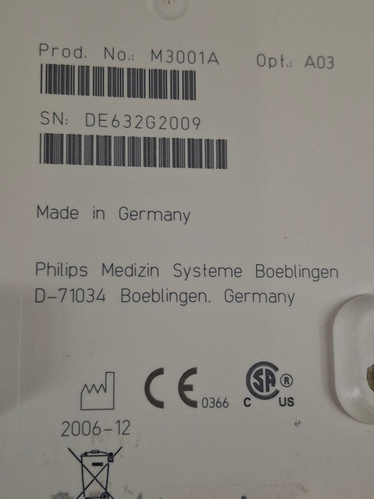 Philips M3001A-A03 Masimo SpO2, NIBP, ECG MMS Module