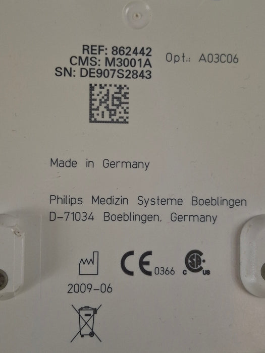 Philips M3001A-A03C06 Masimo SpO2, NIBP, ECG, Temp, IBP MMS Module