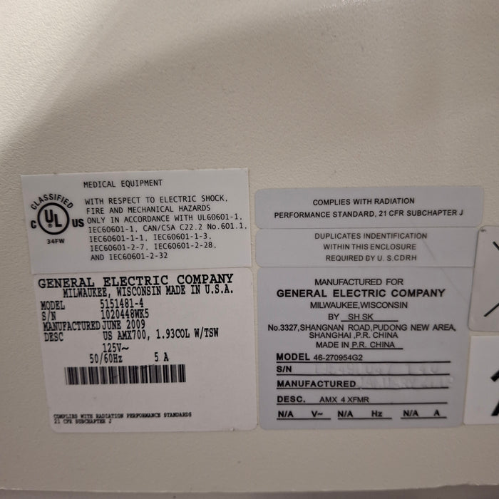 GE Healthcare AMX700 Portable X-Ray