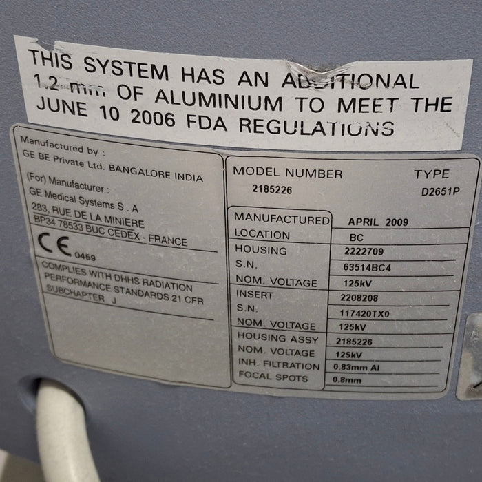 GE Healthcare AMX700 Portable X-Ray