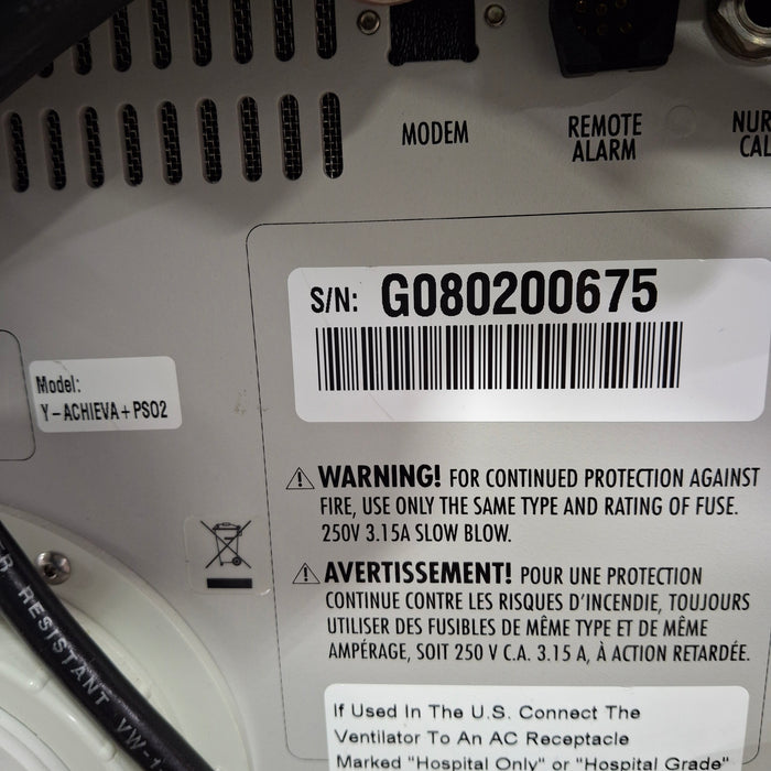 Puritan Bennett Achieva PSO2 Ventilator