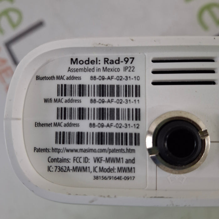 Masimo Rad 97 Rainbow Set Pulse Oximeter