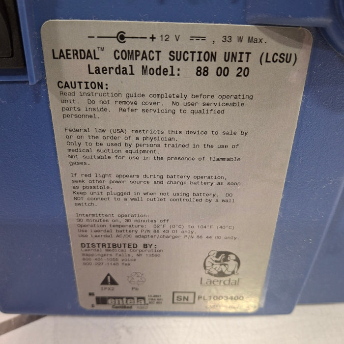 Laerdal Medical LCSU 88 00 20 Compact Suction Unit