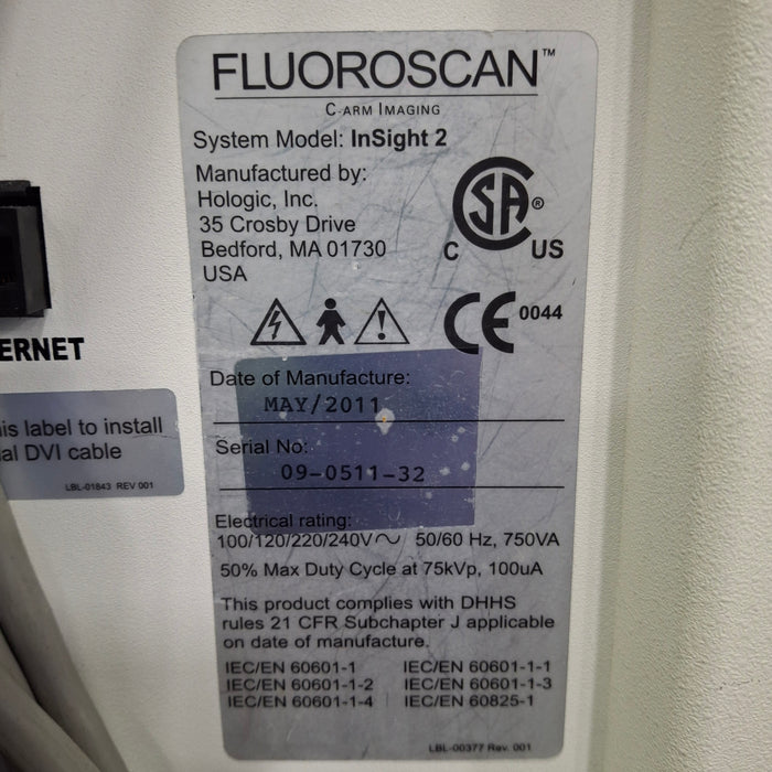 Hologic, Inc. InSight Fluoroscan C-Arm