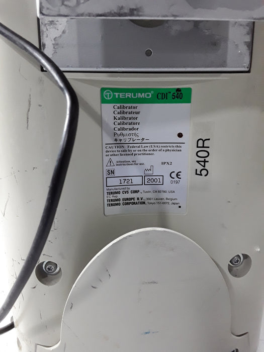 Terumo Cardiovascular Systems Corporation CDI 540 Calibration Gas Unit