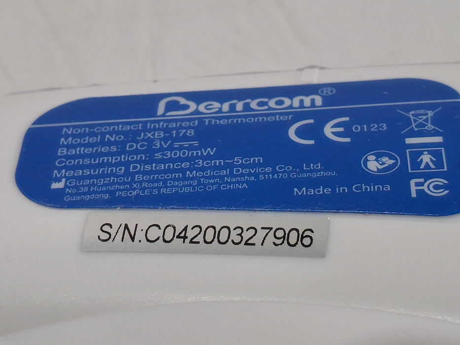 Guangzhou Berrcom Medical Device Co. JXB-178 Non-Contact Thermometer