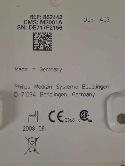 Philips M3001A-A03 Masimo SpO2, NIBP, ECG MMS Module