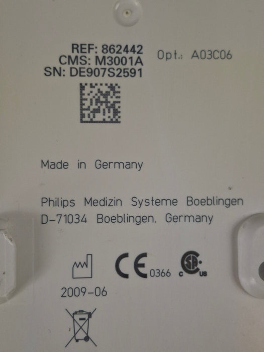 Philips M3001A-A03C06 Masimo SpO2, NIBP, ECG, Temp, IBP MMS Module