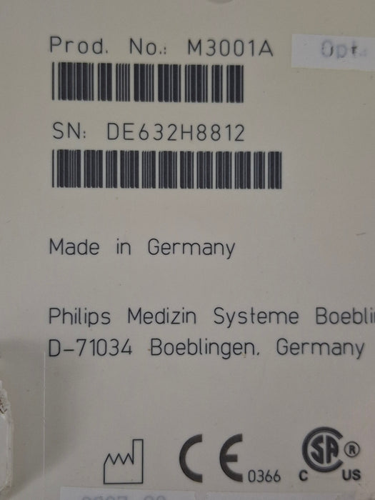 Philips M3001A-A03C06 Masimo SpO2, NIBP, ECG, Temp, IBP MMS Module