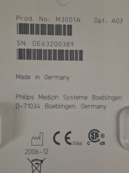 Philips M3001A-A03 Masimo SpO2, NIBP, ECG MMS Module