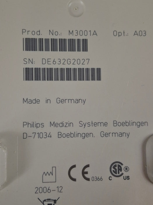 Philips M3001A-A03 Masimo SpO2, NIBP, ECG MMS Module