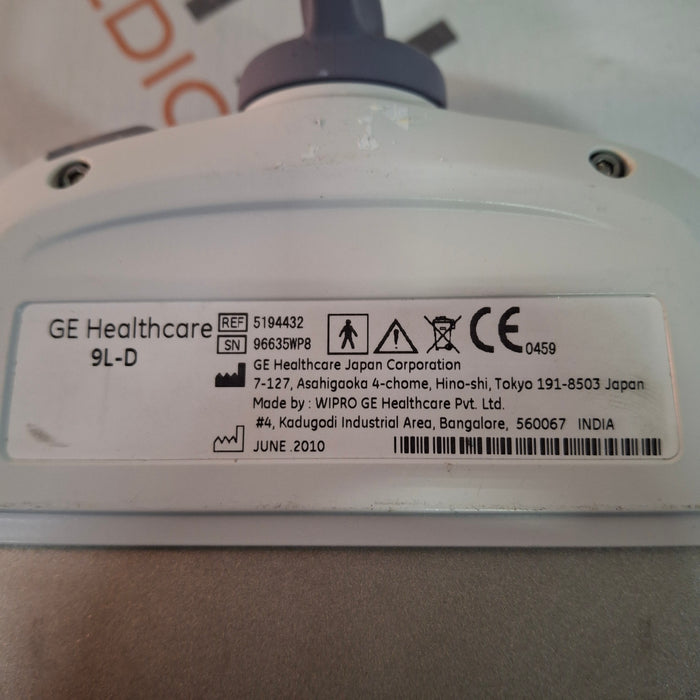 GE Healthcare 9L-D Linear Array Transducer