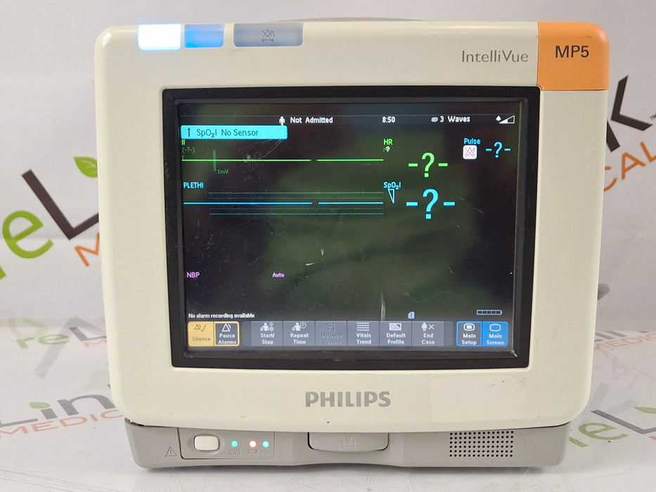 Philips Intellivue MP5 - ECG, Fast SpO2, NIBP Patient Monitor