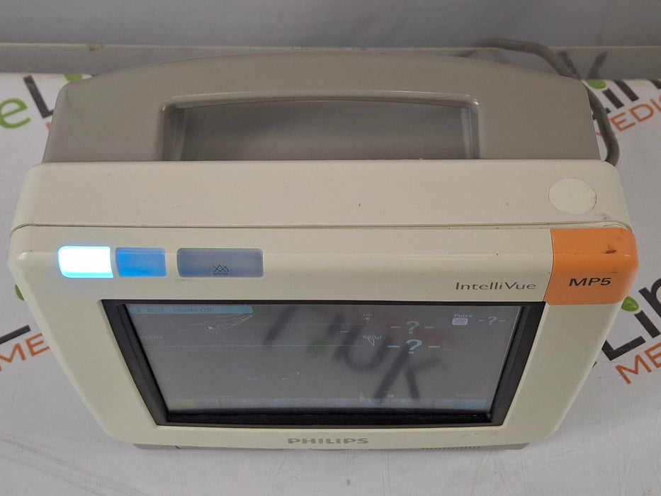 Philips Intellivue MP5 - ECG, Fast SpO2, NIBP Patient Monitor