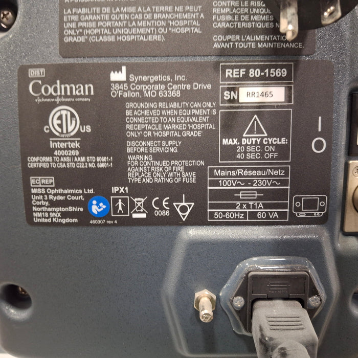 Codman Malis 1000 Irrigation Module