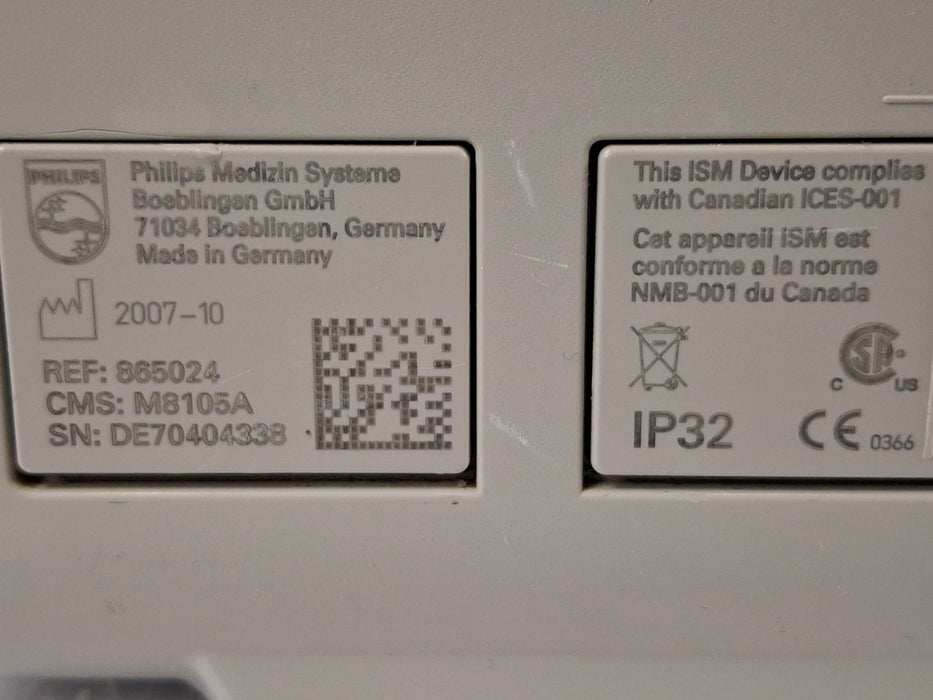 Philips Intellivue MP5 - ECG, Fast SpO2, NIBP Patient Monitor