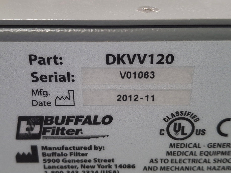 Buffalo Filter ViroVac Smoke Evacuation System