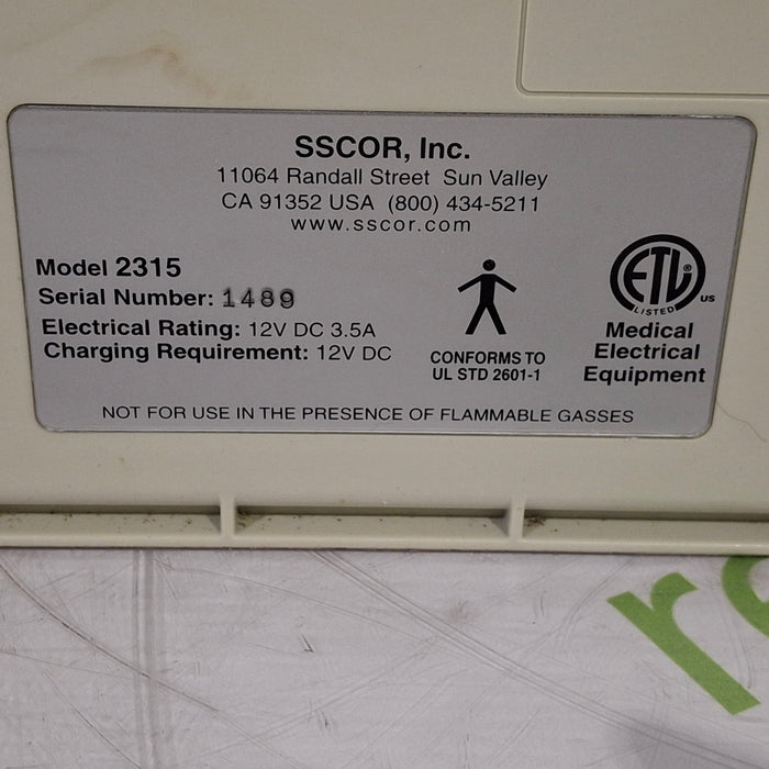 SSCOR, Inc. 2315 Pump suction