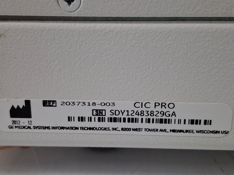 GE Healthcare MP100D CIC Pro Carescape Central Station