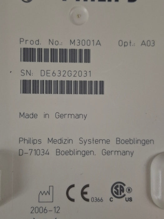 Philips M3001A-A03 Masimo SpO2, NIBP, ECG MMS Module