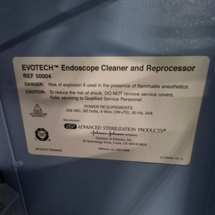 Johnson & Johnson Evotech Endoscope Cleaner
