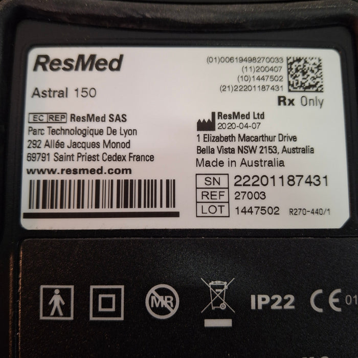 ResMed Astral 150 Portable Ventilator