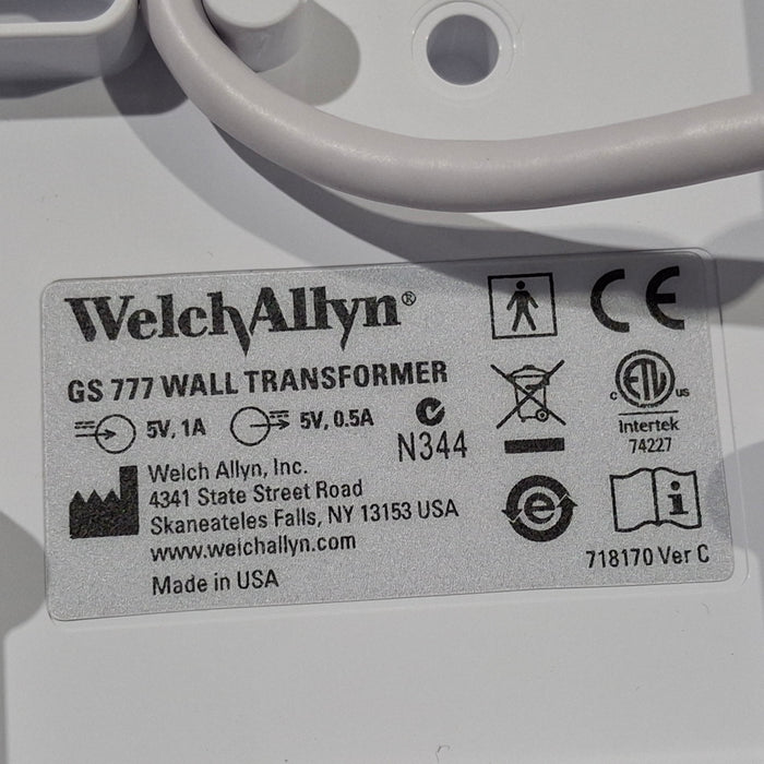 Welch Allyn 777 Otoscope Ophthalmoscope Transformer