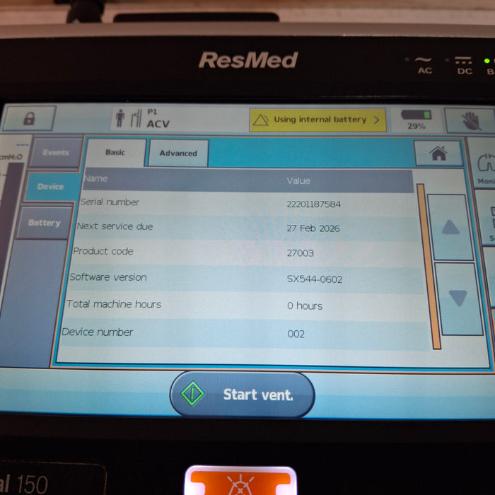 ResMed Astral 150 Portable Ventilator