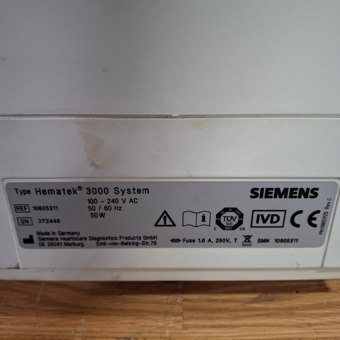Siemens Hematek 3000 Slide Stainer