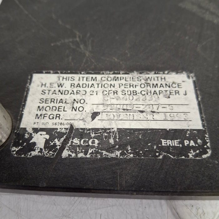 Steris 93909 X-Ray Tabletop Board