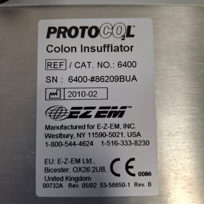 EZ EM Products Protocol 6400 Colon Insufflator