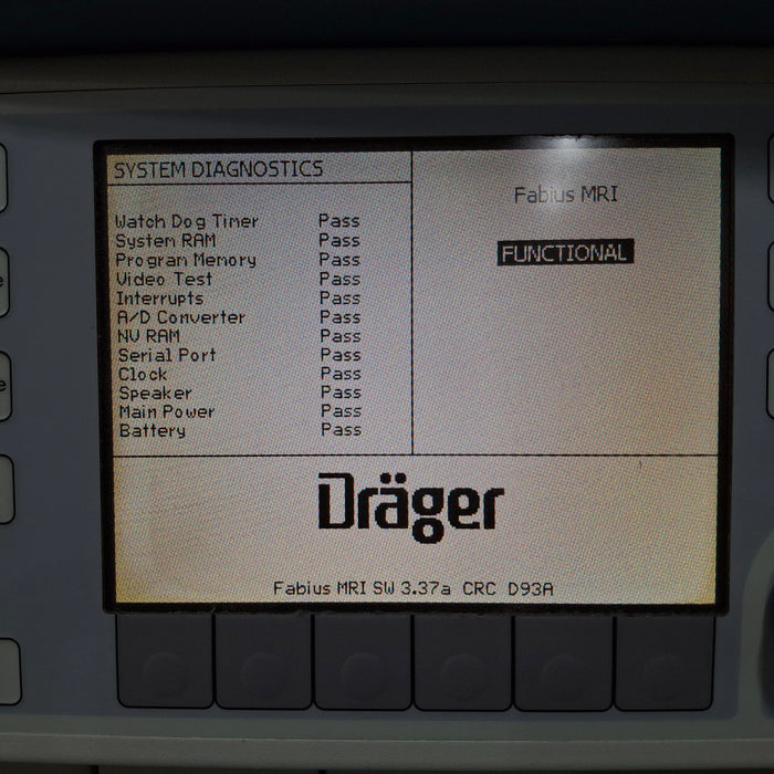 Draeger Medical Fabius MRI Anesthesia Machine