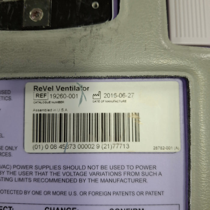 CareFusion Revel Transport Ventilator