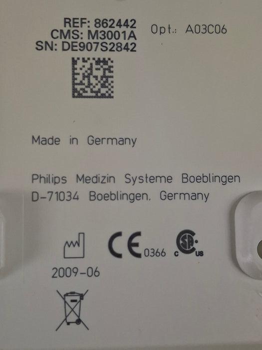 Philips M3001A-A03C06 Masimo SpO2, NIBP, ECG, Temp, IBP MMS Module