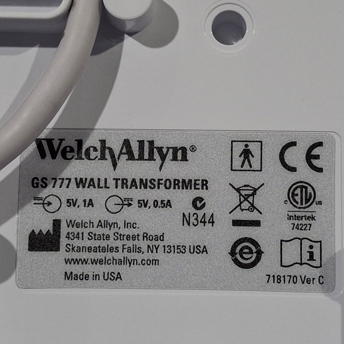 Welch Allyn 777 Otoscope Ophthalmoscope Transformer